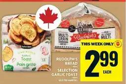 Food Basics Rudolph's Bread & Selection Garlic Toast offer