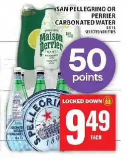 Food Basics San Pellegrino or Perrier Carbonated Water offer