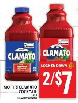 Food Basics MOTT’S CLAMATO COCKTAIL offer
