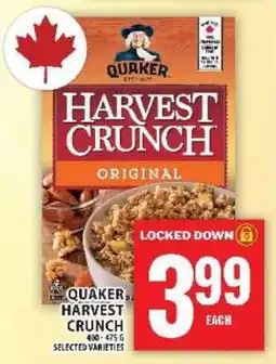 Food Basics Quaker Harvest Crunch Original offer