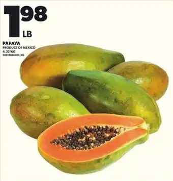 Loblaws Papaya offer