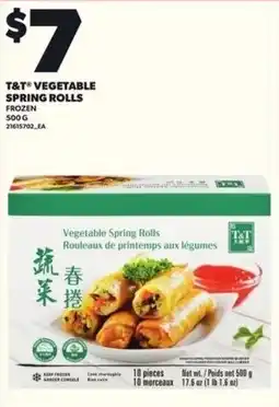 Loblaws T&T vegetable spring rolls offer