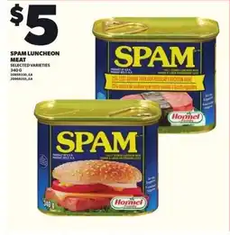 Loblaws Spam luncheon meat offer