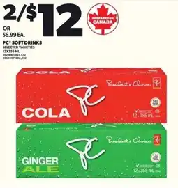 Loblaws PC soft drinks offer