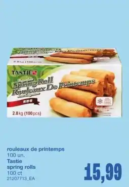 Wholesale Club Tastie Spring Rolls offer