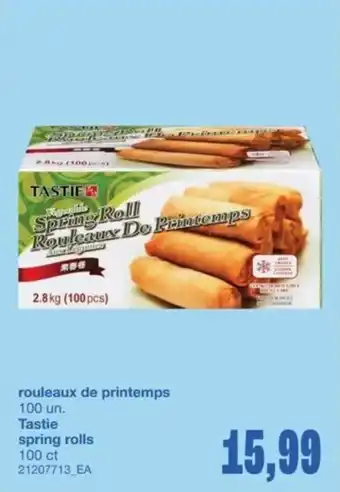 Wholesale Club Tastie Spring Rolls offer