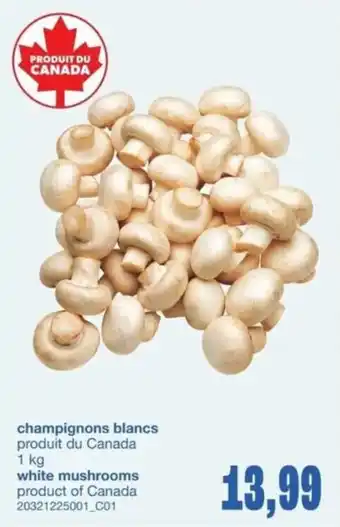 Wholesale Club White Mushrooms offer