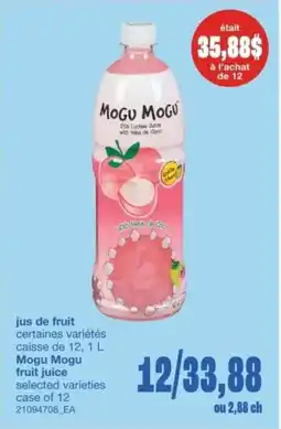 Wholesale Club Mogu Mogu fruit juice offer
