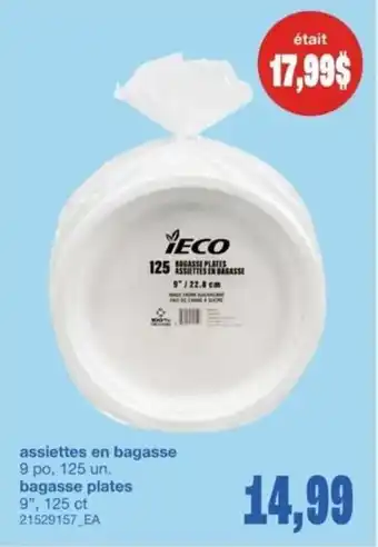 Wholesale Club Bagasse Plates offer