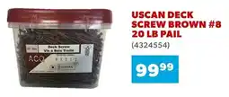 Co-op Uscan deck screw brown #8 offer
