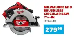 Co-op Milwaukee m18 brushless circular saw offer
