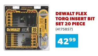 Co-op Dewalt flex torq insert bit set offer