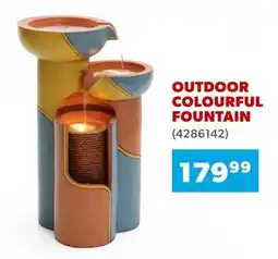 Co-op Outdoor colourful fountain offer