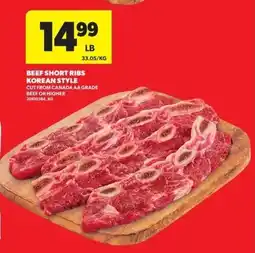 Real Canadian Superstore Beef short ribs korean style offer