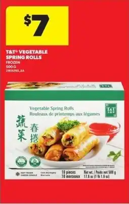 Real Canadian Superstore T&T vegetable spring rolls offer