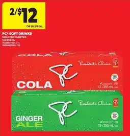 Real Canadian Superstore Pc soft drinks offer