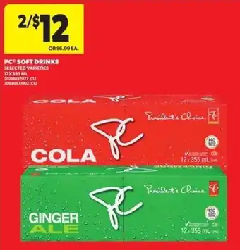 Real Canadian Superstore Pc soft drinks offer