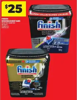 Real Canadian Superstore Finish dishwasher tabs offer