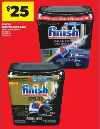 Real Canadian Superstore Finish dishwasher tabs offer