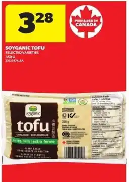 Real Canadian Superstore Soyganic tofu offer
