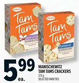 Metro Manischewitz tam tams crackers offer
