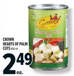 Metro Crown hearts of palm cuts offer