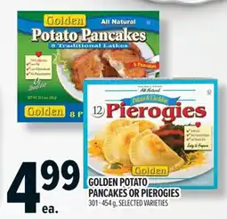 Metro Golden potato pancakes or pierogies offer