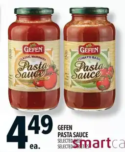Metro Gefen pasta sauce offer