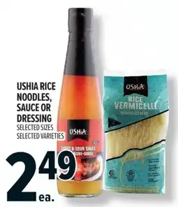 Metro Ushia rice noodles, sauce or dressing offer