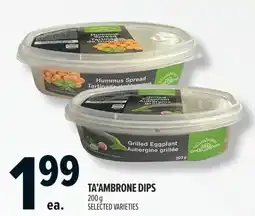 Metro Ta'ambrone dips offer