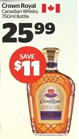 Calgary Co-op Crown Royal Canadian Whisky offer