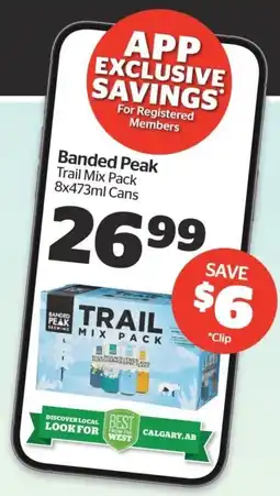 Calgary Co-op Banded Peak Trail Mix Pack offer