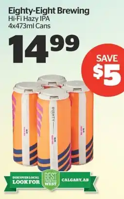 Calgary Co-op Eighty-Eight Brewing Hi-Fi Hazy IPA offer