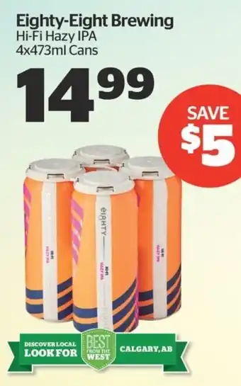 Calgary Co-op Eighty-Eight Brewing Hi-Fi Hazy IPA offer