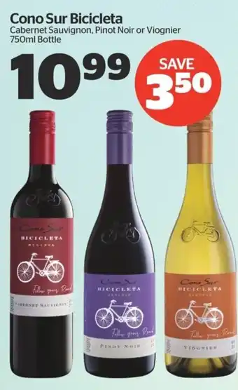 Calgary Co-op Cono Sur Bicicleta Cabernet Sauvignon, Pinot Noir or Viognier offer