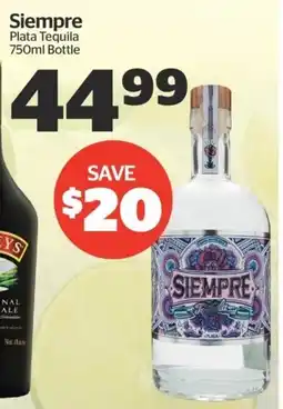 Calgary Co-op Siempre Plata Tequila offer