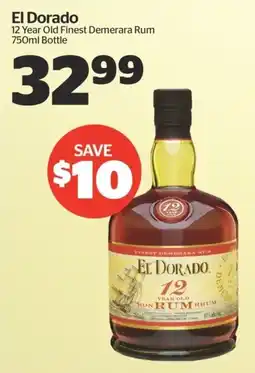Calgary Co-op El Dorado 12 Year Old Finest Demerara Rum offer