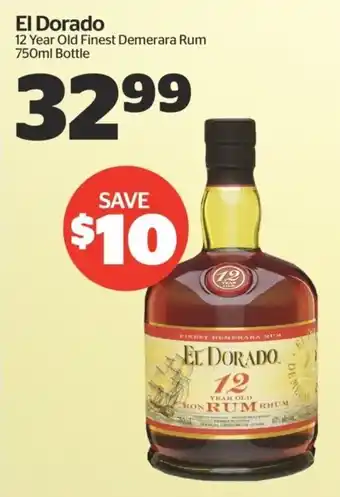 Calgary Co-op El Dorado 12 Year Old Finest Demerara Rum offer
