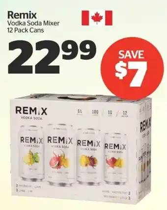 Calgary Co-op Remix Vodka Soda Mixer offer