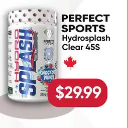 Healthy Planet PERFECT SPORTS Hydrosplash Clear offer