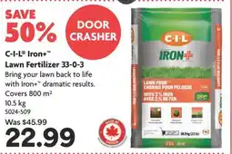 Home Hardware Iron+ Lawn Fertilizer 33-0-3 offer