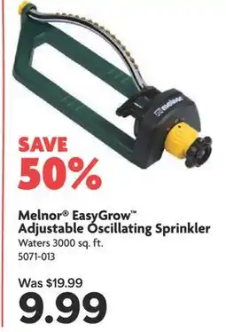 Home Hardware EasyGrow Adjustable Oscillating Sprinkler offer