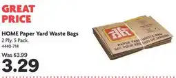 Home Hardware HOME Paper Yard Waste Bags offer