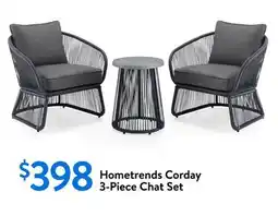 Walmart Hometrends Corday 3-Piece Chat Set offer