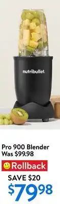 Walmart Nutribullet Pro 900 Blender offer