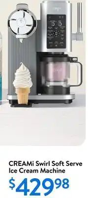 Walmart CREAMi Swirl Soft Serve Ice Cream Machine offer