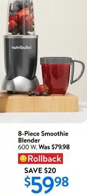 Walmart 8-Piece Smoothie Blender offer