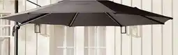 Walmart Hometrends 11' Round Offset Umbrella with LED Lights and Base offer