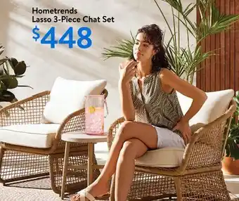 Walmart Hometrends Lasso 3-Piece Chat Set offer