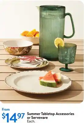 Walmart Summer Serveware offer